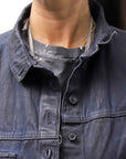 【RUNDHOLZ】 DENIM GLOSS OVER SIZED SHIRT 203_INDIGO BLACK GLOSS