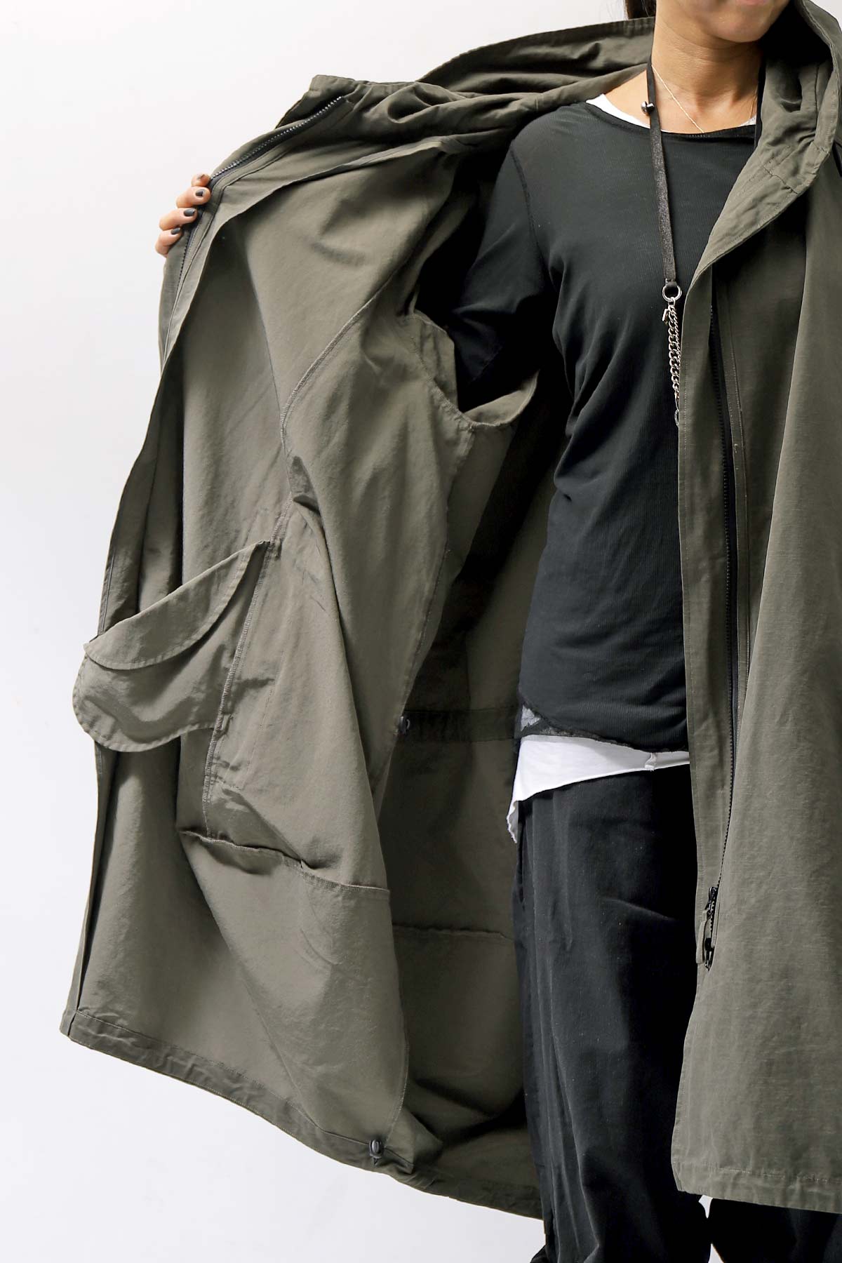 【RUNDHOLZ】 UNISEX OVERSIZED MODS COAT 323 1212_JUNGLE