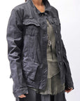 【RUNDHOLZ】 DENIM GLOSS JACKET 103_BLACK GLOSS
