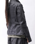 【RUNDHOLZ】 DENIM GLOSS JACKET 103_BLACK GLOSS