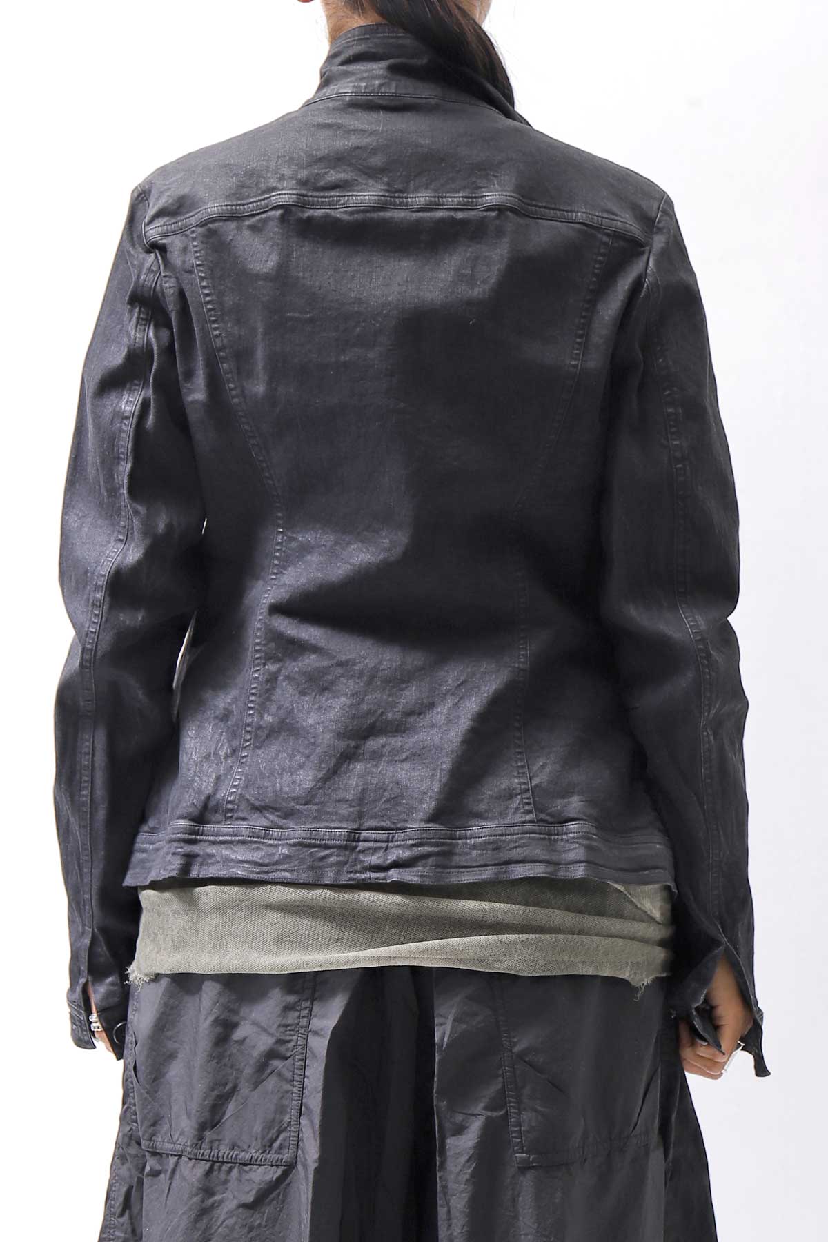 【RUNDHOLZ】 DENIM GLOSS JACKET 103_BLACK GLOSS