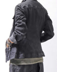 【RUNDHOLZ】 DENIM GLOSS JACKET 103_BLACK GLOSS