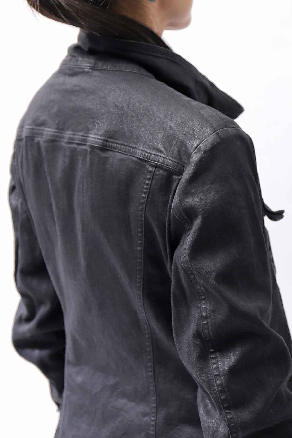 【RUNDHOLZ】 DENIM GLOSS JACKET 103_BLACK GLOSS