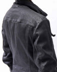 【RUNDHOLZ】 DENIM GLOSS JACKET 103_BLACK GLOSS