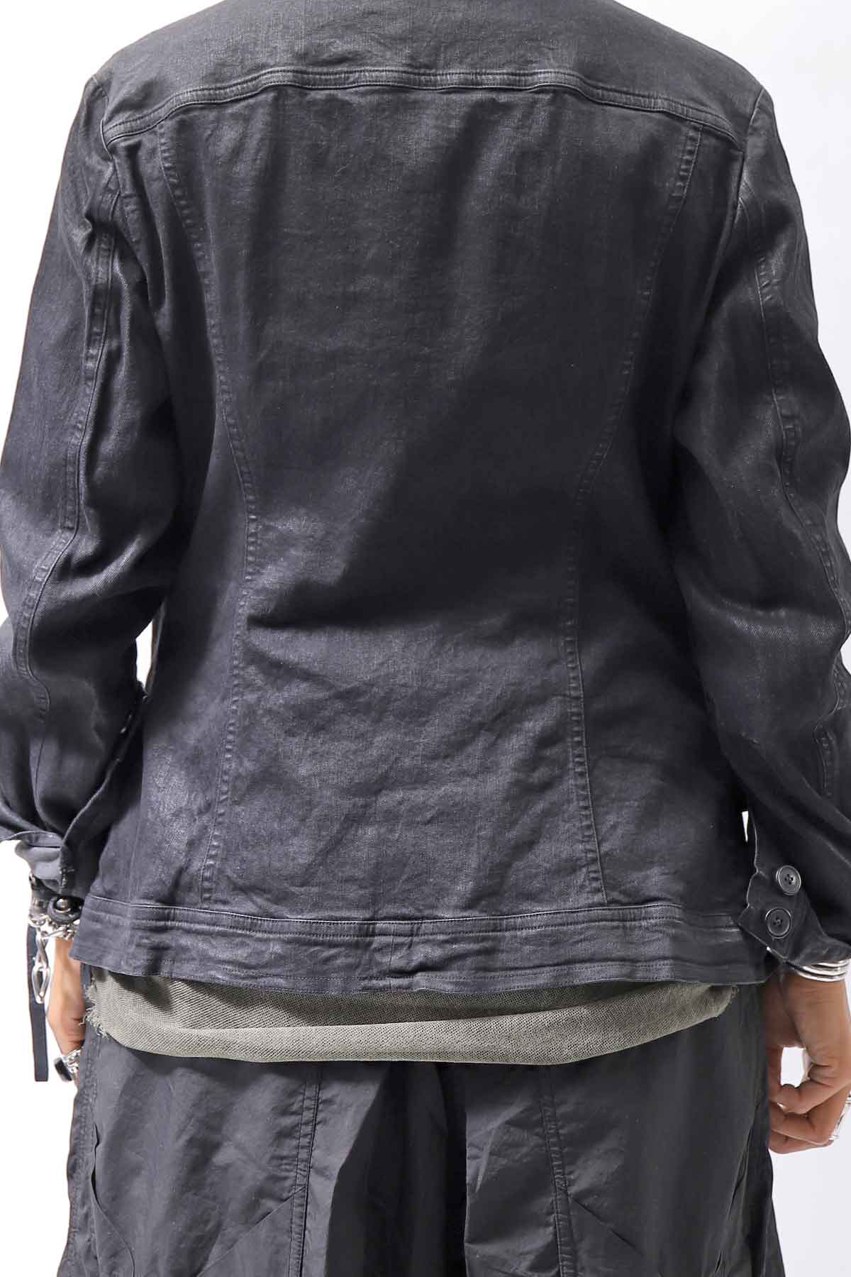 【RUNDHOLZ】 DENIM GLOSS JACKET 103_BLACK GLOSS