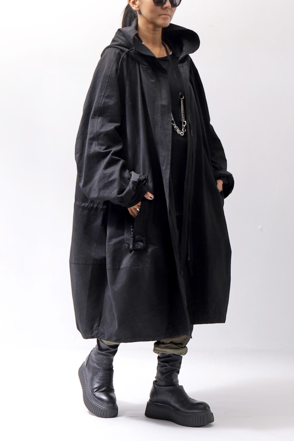 【RUNDHOLZ】 UNISEX OVERSIZED MODS COAT 323 1212_BLACK
