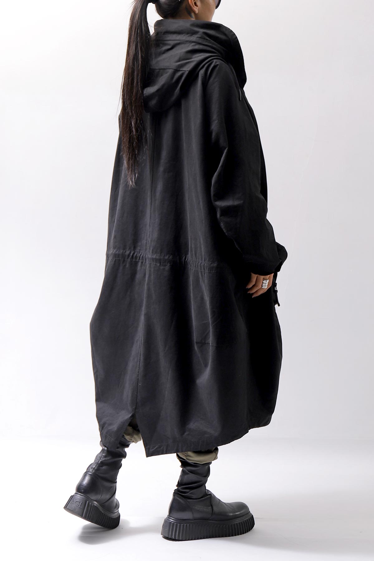 【RUNDHOLZ】 UNISEX OVERSIZED MODS COAT 323 1212_BLACK