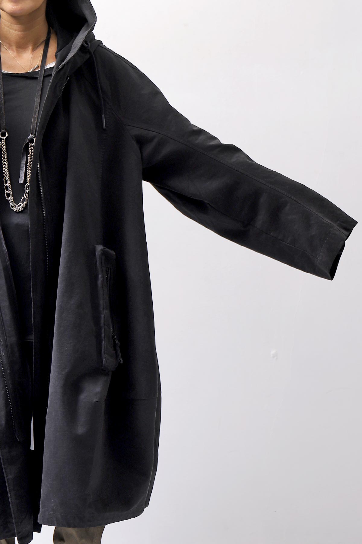 【RUNDHOLZ】 UNISEX OVERSIZED MODS COAT 323 1212_BLACK