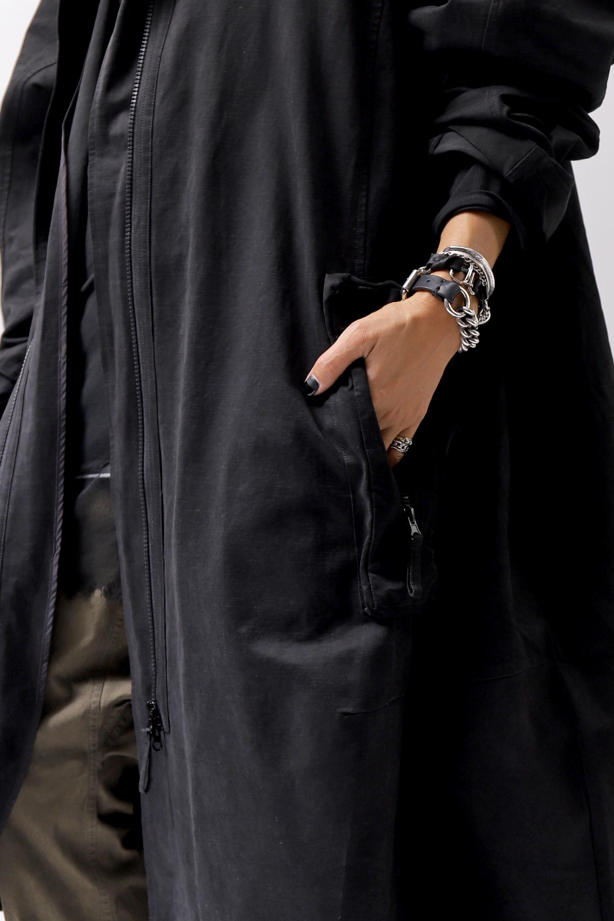 【RUNDHOLZ】 UNISEX OVERSIZED MODS COAT 323 1212_BLACK