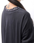 【studio b3】 ASYMMETRY COTTON LONG SLEEVE TOP RBB1982_BLACK