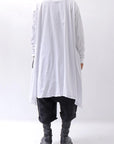 【studio b3】 ASYMMETRY COTTON LONG SLEEVE TOP RBB1982_WHITE