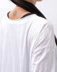 【studio b3】 ASYMMETRY COTTON LONG SLEEVE TOP RBB1982_WHITE