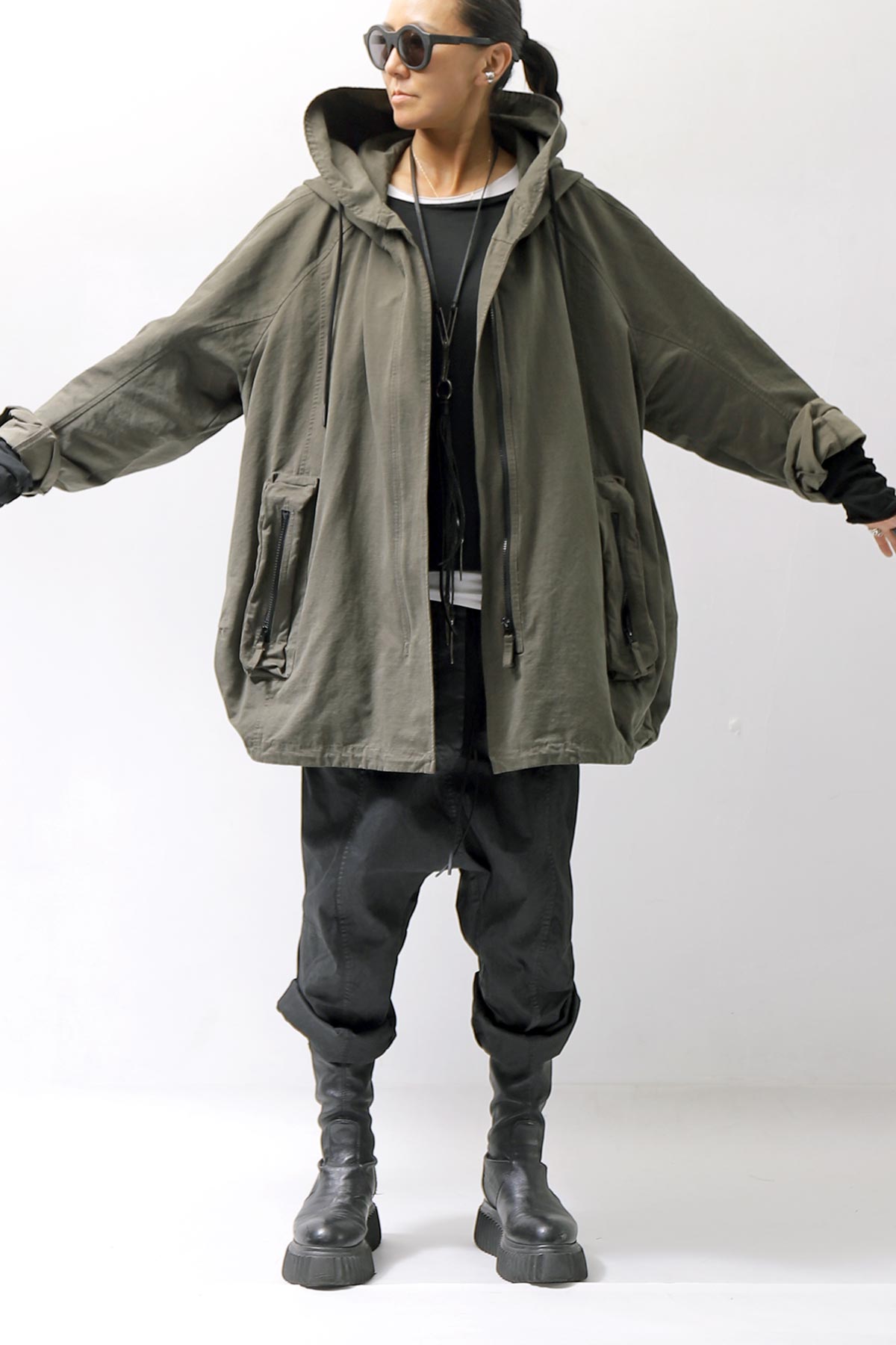 【RUNDHOLZ】 UNISEX OVERSIZED BALLOON BLOUSON 323 1111_JUNGLE