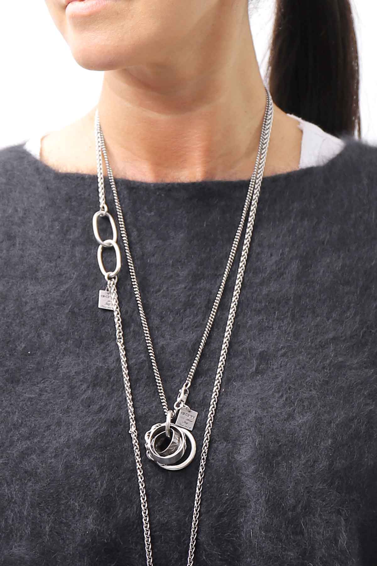 【RUNDHOLZ】 RACCOON COCOON KNIT DRESS_BLACK