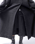 【RUNDHOLZ】 OVER SIZED BIG LAPEL LONG COAT_BLACK MEL