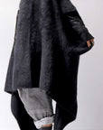 【RUNDHOLZ】 UNISEX RACCOON MULTI CARDIGAN COAT KNIT 141 7709_BLACK