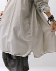 【RUNDHOLZ】 UNISEX OVERSIZE BACK TUCK SHIRT_SAND CLOUD
