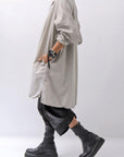 【RUNDHOLZ】 UNISEX OVERSIZE BACK TUCK SHIRT_SAND CLOUD
