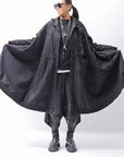 【RUNDHOLZ】 UNISEX ZIPED POCKETS&HOOD LONG COAT 260 1208_BLACK