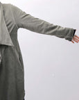 【sanctamuerte】 UNISEX ASYMMETRY SWEAT CARDIGAN_SALVIA(MILITARY)
