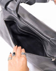 【DANIELE BASTA】 FLAP COVERED 2WAY SHOULDER BAG DBM007_BLACK