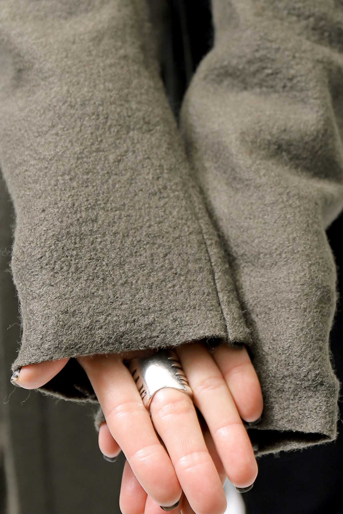 【RUNDHOLZ】 BOILED WOOL & SOFT WOOL KNIT CARDIGAN COAT 388 1203_JUNGLE