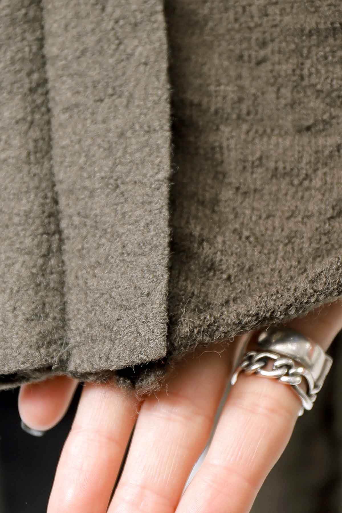 【RUNDHOLZ】 BOILED WOOL & SOFT WOOL KNIT CARDIGAN COAT 388 1203_JUNGLE