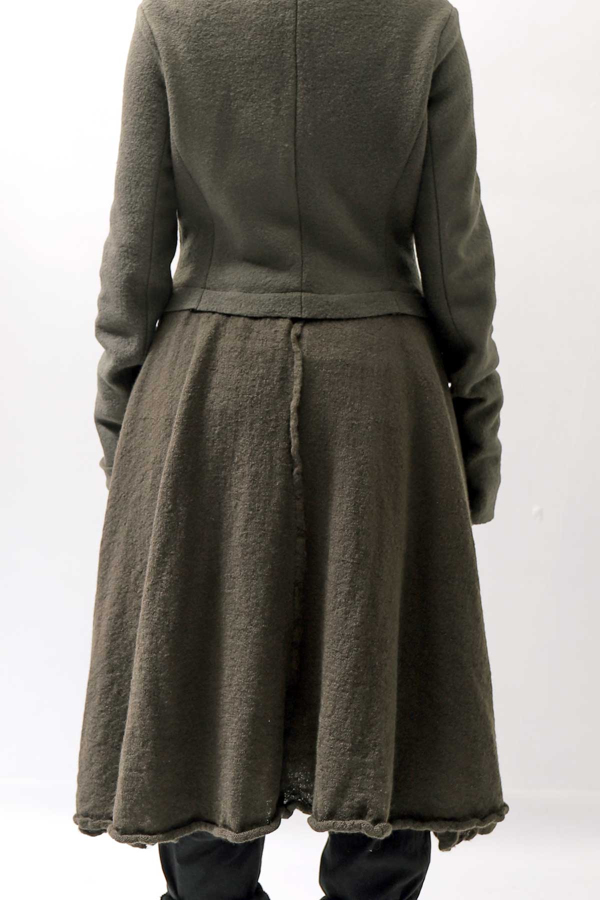 【RUNDHOLZ】 BOILED WOOL & SOFT WOOL KNIT CARDIGAN COAT 388 1203_JUNGLE