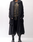【RUNDHOLZ】 BOILED WOOL & SOFT WOOL KNIT CARDIGAN COAT 388 1203_BLACK