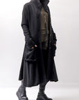 【RUNDHOLZ】 BOILED WOOL & SOFT WOOL KNIT CARDIGAN COAT 388 1203_BLACK