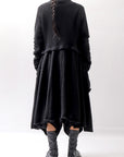 【RUNDHOLZ】 BOILED WOOL & SOFT WOOL KNIT CARDIGAN COAT 388 1203_BLACK