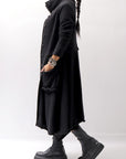 【RUNDHOLZ】 BOILED WOOL & SOFT WOOL KNIT CARDIGAN COAT 388 1203_BLACK