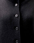 【RUNDHOLZ】 BOILED WOOL & SOFT WOOL KNIT CARDIGAN COAT 388 1203_BLACK