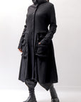 【RUNDHOLZ】 BOILED WOOL & SOFT WOOL KNIT CARDIGAN COAT 388 1203_BLACK