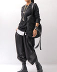 【DANIELE BASTA】 UNISEX 2WAY PATCHWORK SHOULDER BAG_BLACK