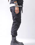 【bajra】 UNISEX COTTON EASY PANTS 159QP01_BLACK