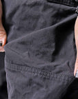 【bajra】 UNISEX COTTON EASY PANTS 159QP01_BLACK