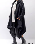 【bajra】 UNISEX 2WAY SWEAT ZIP-UP CARDIGAN 160QK03_BLACK