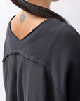 【bajra】 BACK TULLE&COTTON LAYERED TOP 159QK02_BLACK