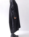 【bajra】 OVERSIZED BACK DRAPE DRESS 159QK01_BLACK
