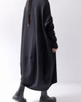 【bajra】 OVERSIZED BACK DRAPE DRESS 159QK01_BLACK