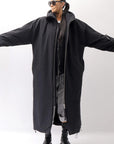 【thom/krom】 UNISEX LIGHT PUFF LONG COAT WSJ486_BLACK