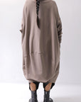 【bajra】 OVERSIZED BACK DRAPE DRESS 159QK01_TAUPE