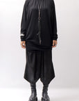 【thom/krom】 STAND NECK STRETCH TOPS-DRESS WD26_BLACK