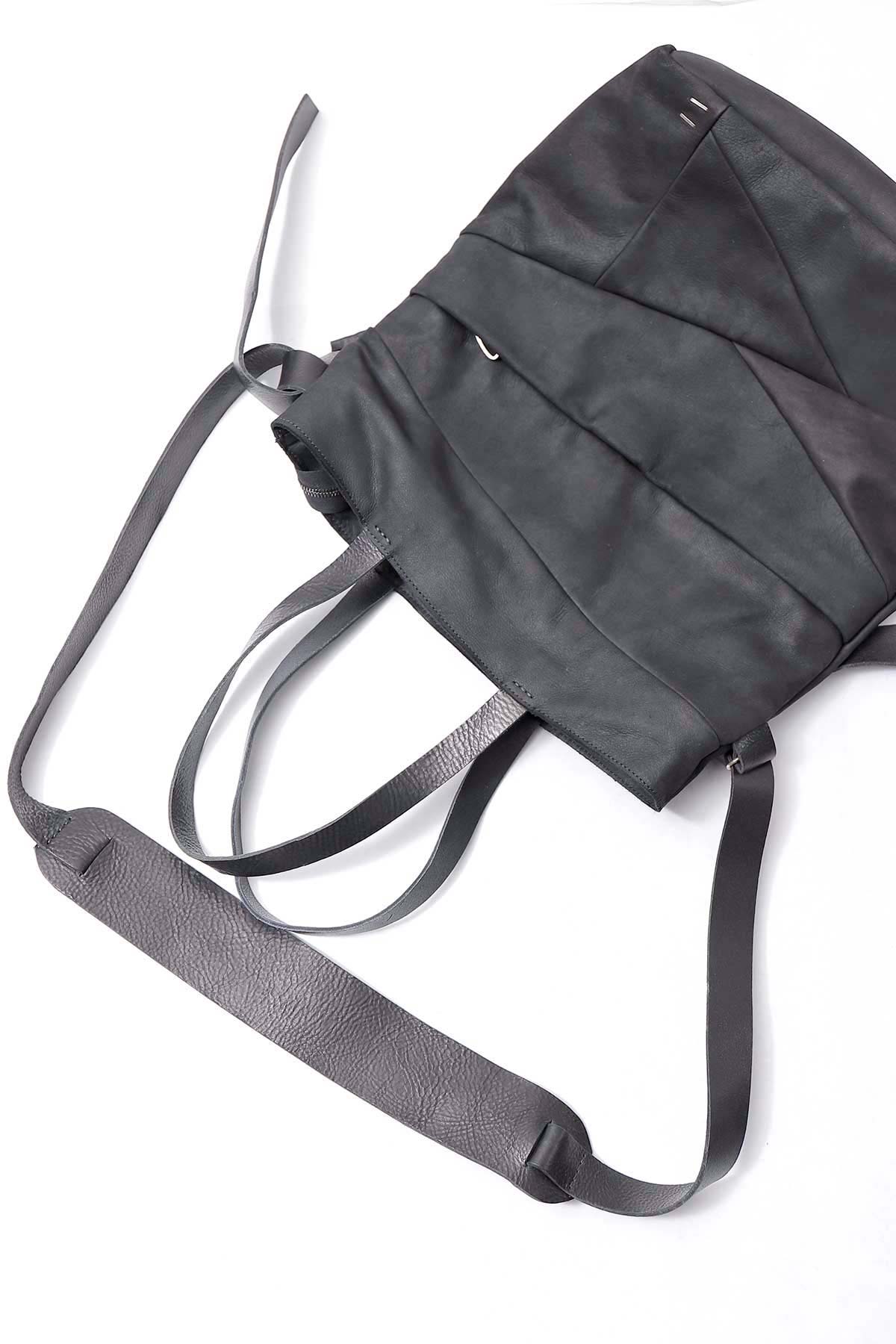 【DANIELE BASTA】 UNISEX 2WAY PATCHWORK SHOULDER BAG_BLACK