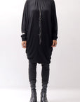 【thom/krom】 STAND NECK STRETCH TOPS-DRESS WD26_BLACK