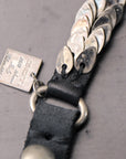 【GOTI】 SILVER LEAVES LEATHER BRACELET_BR548