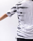 【Primordial is Primitive】 UNISEX SIDE PRINTED SLIM FIT TEE ST-709RO_WHITE