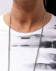 【Primordial is Primitive】 UNISEX SIDE PRINTED SLIM FIT TEE ST-709RO_WHITE