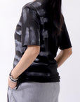 【Primordial is Primitive】 UNISEX SIDE PRINTED SLIM FIT TEE ST-709RO_BLACK